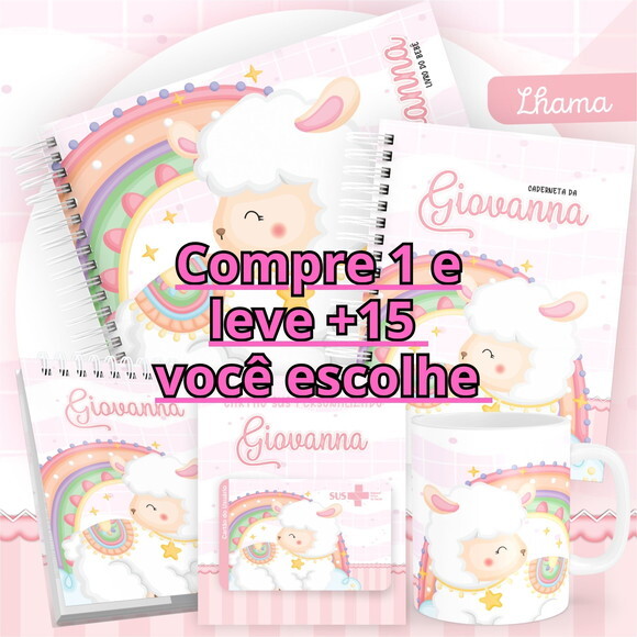 Arquivo Livro do Bebê e Caderneta Lhama #2528