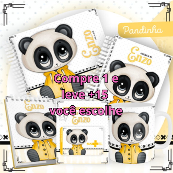 Arquivo Livro do Bebê e Caderneta Pandinha #1463