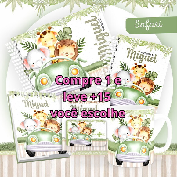 Arquivo Livro do Bebê e Caderneta Safari #1451