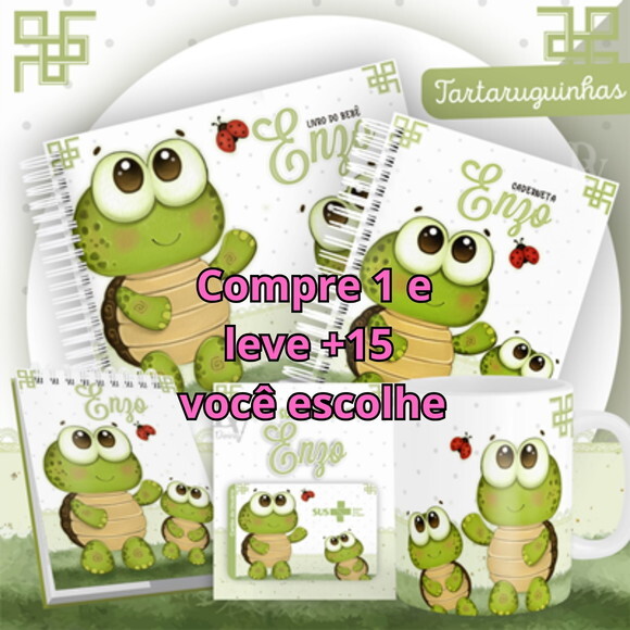 Arquivo Livro do Bebê e Caderneta Tartaruguinhas #1447