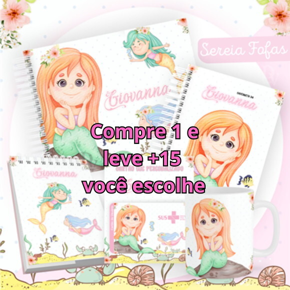 Arquivo Livro do Bebê e Caderneta Sereia #1446