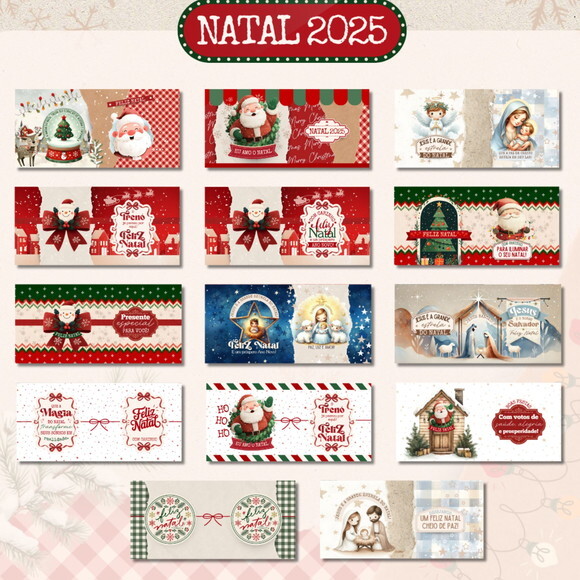 Arte Caneca Acrílica Natal Arquivo Digital #7340