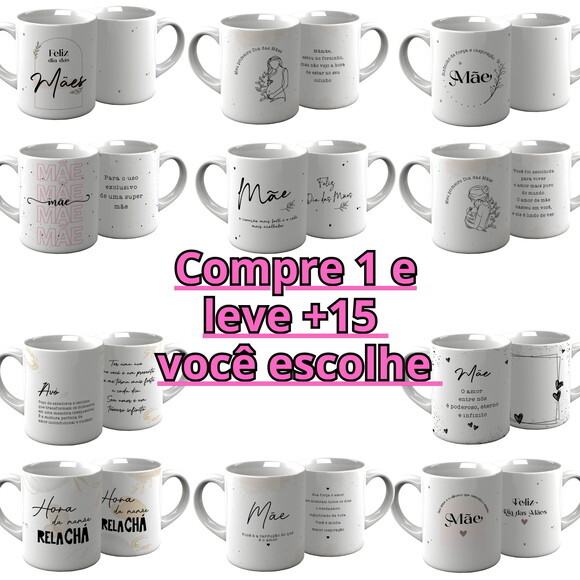 Arte Digital Sublimação Caneca Dia das Mães 2025 #6686