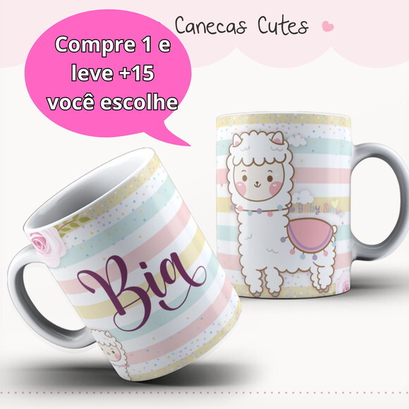 Arte Digital Sublimação Caneca Ilhama #4223