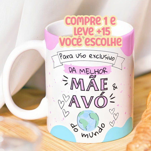 Arte Digital Sublimação Caneca Mãe #7602