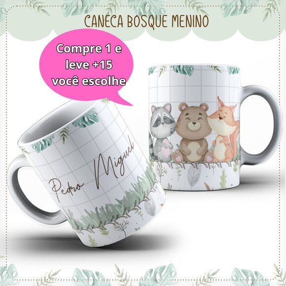 Arte para Sublimação Caneca Bosque #4078