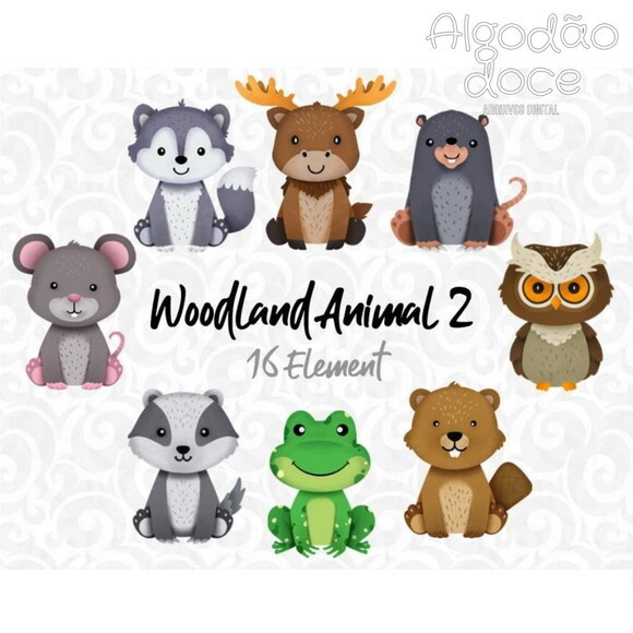 Kit Digital Animais da Floresta #691