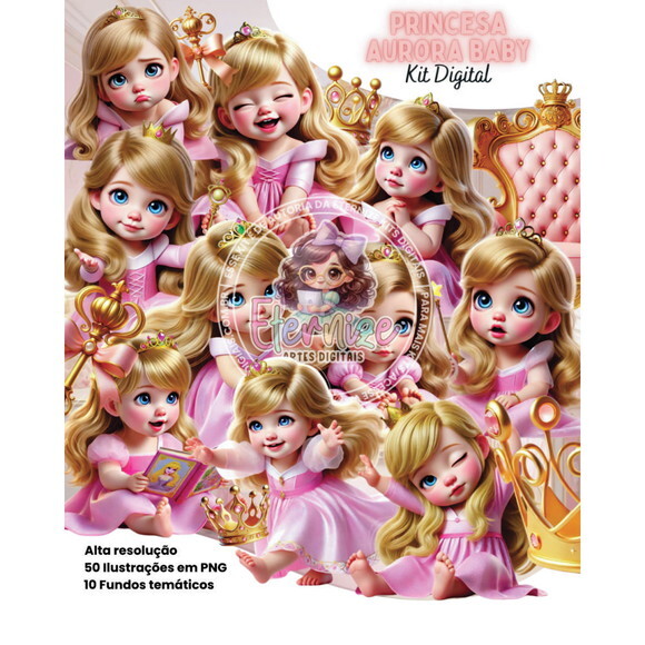 Kit Digital Aurora Baby #7171