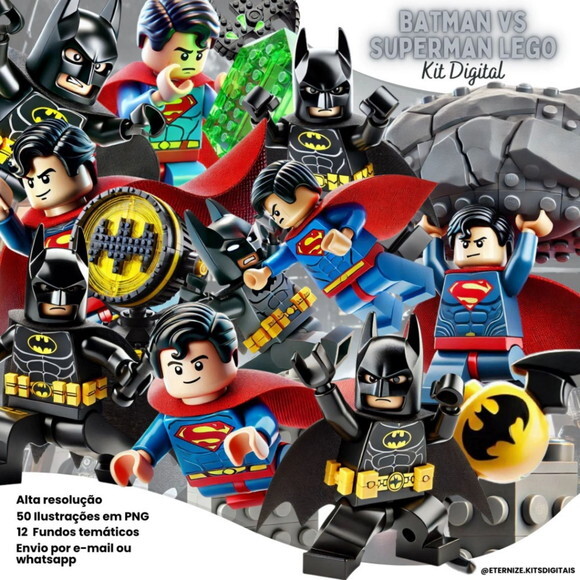 Kit Digital Batman Vs Superman Lego #7118