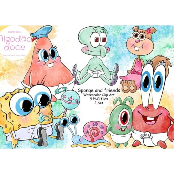 Kit Digital Bob Esponja Baby #635