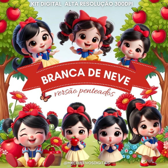 Kit Digital Branca de Neve #7673