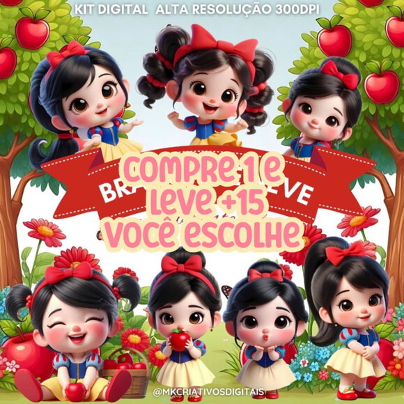 Kit Digital Branca de Neve #7673