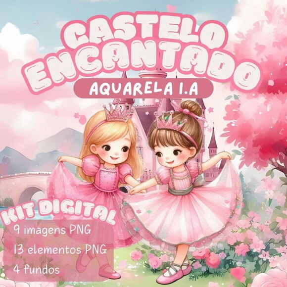 Kit Digital Castelo Encantado #7675