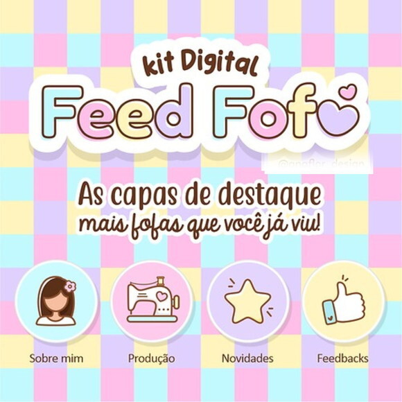 Kit Digital Feed Fofo #1740