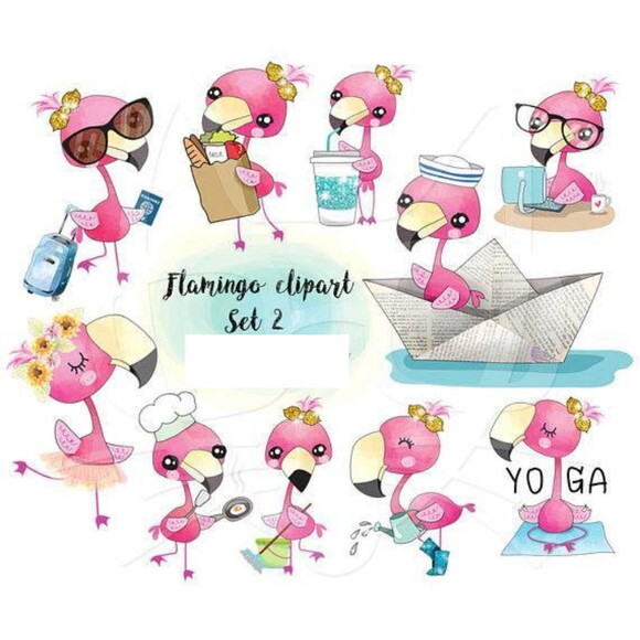 Kit Digital Flamingo #407