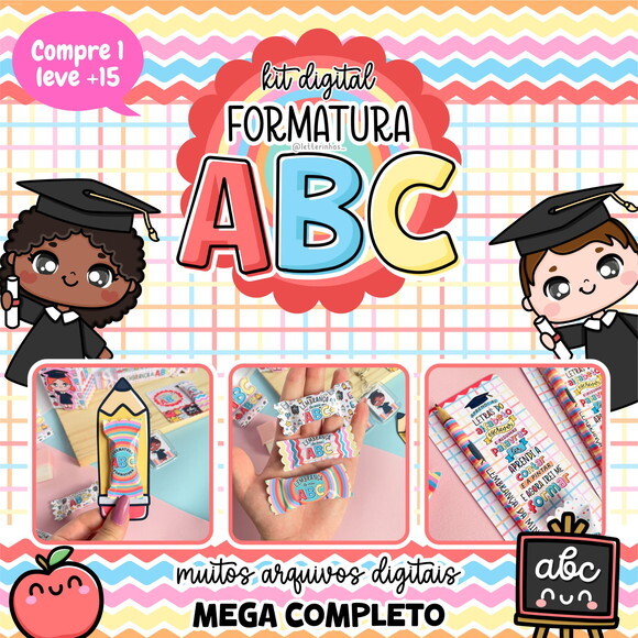 Kit Digital Formatura Abc #3514