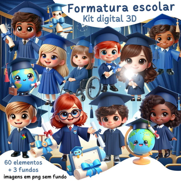 Kit Digital Formatura Abc #7474
