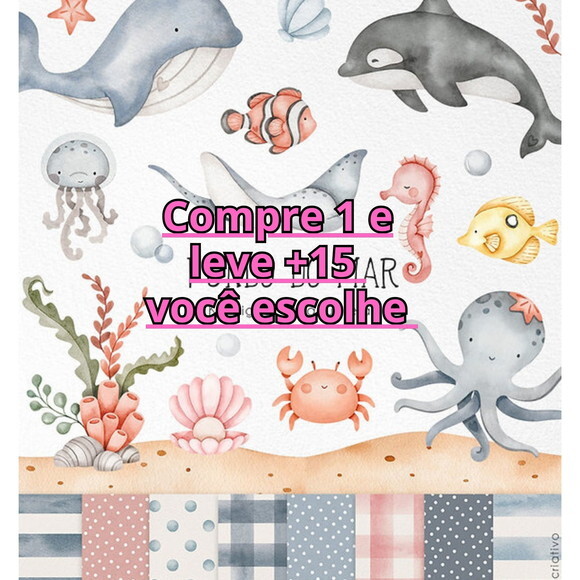 Kit Digital Fundo do Mar #6776