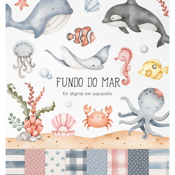 Kit Digital Fundo do Mar #6776