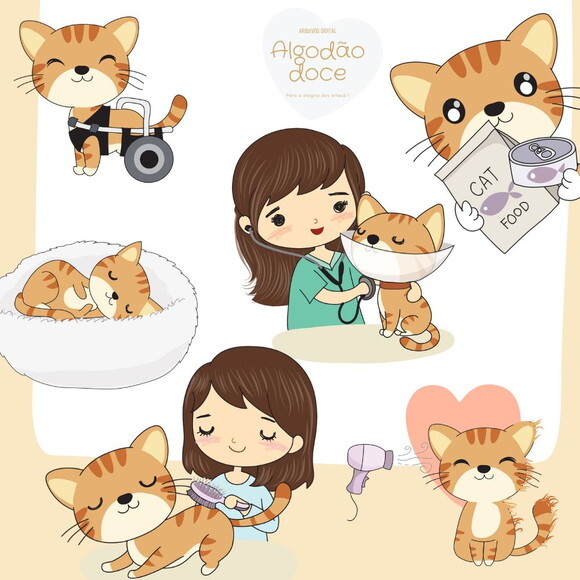 Kit Digital Gatinhos #217