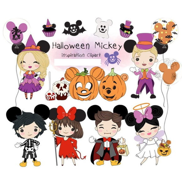 Kit Digital Halloween Mickey #398