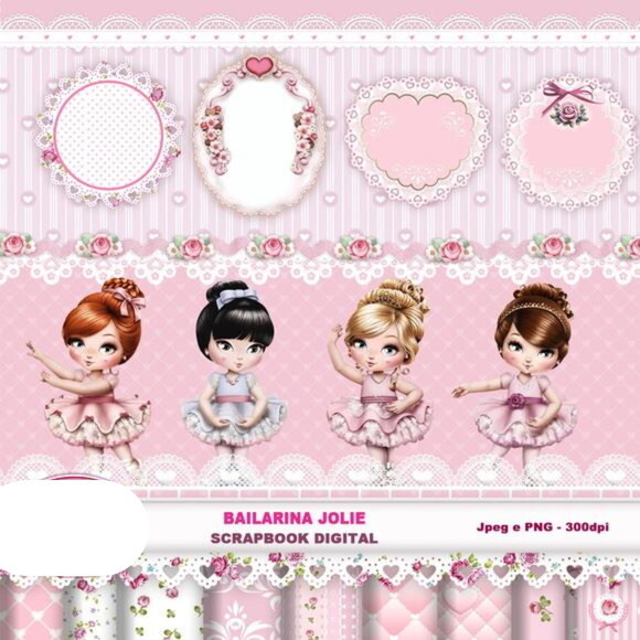 Kit Digital Jolie Bailarina #7669