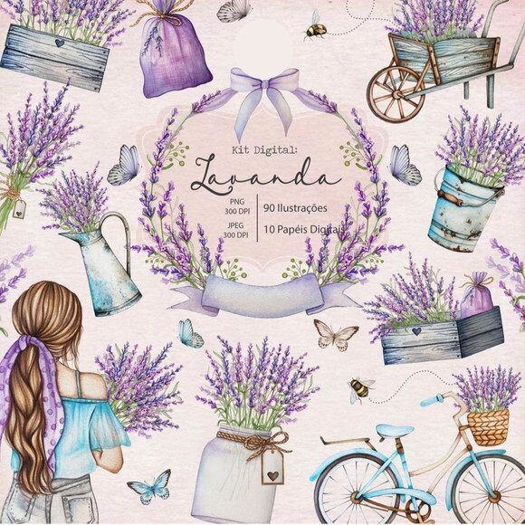 Kit Digital Lavanda #3017