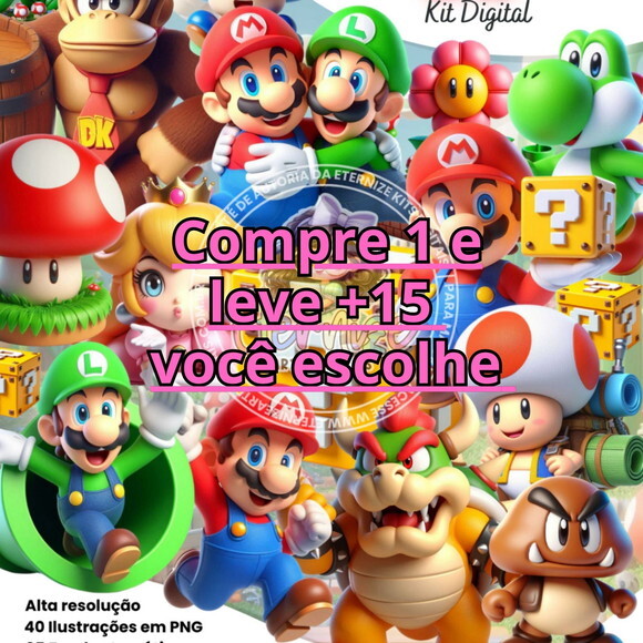 Kit Digital Mario Bros 3d #7115