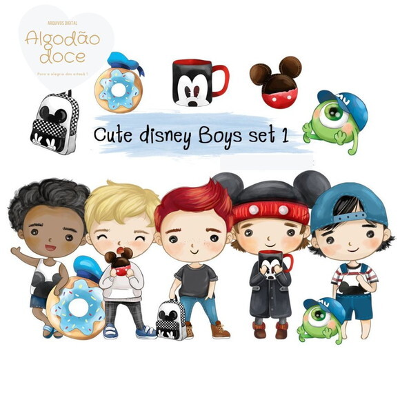 Kit Digital Meninos Disney #226