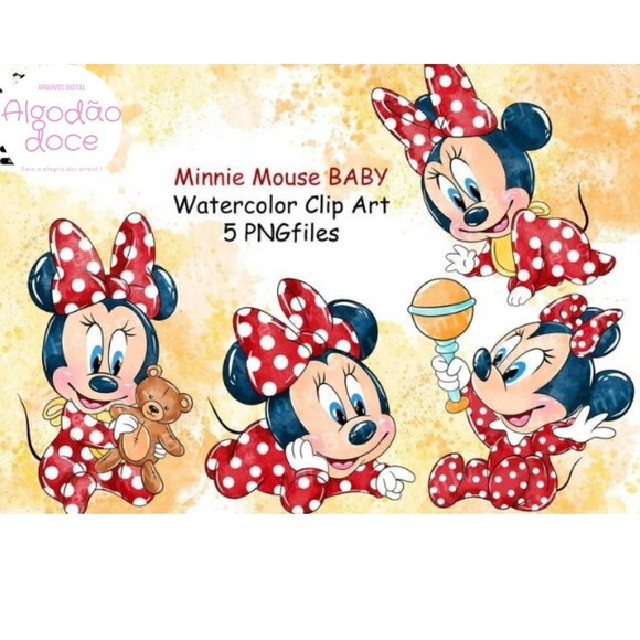 Kit Digital Minnie Baby #670
