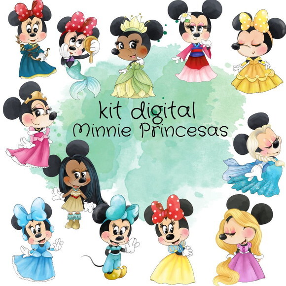Kit Digital Minnie Princesas #392