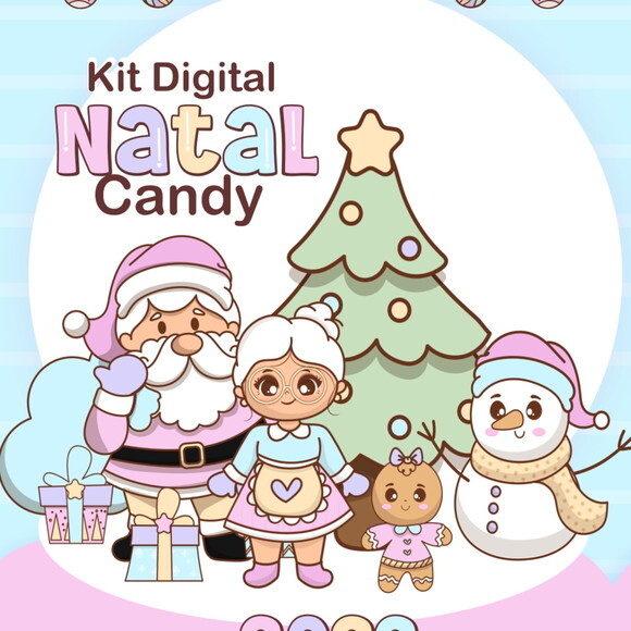 Kit Digital Natal Candy #2621
