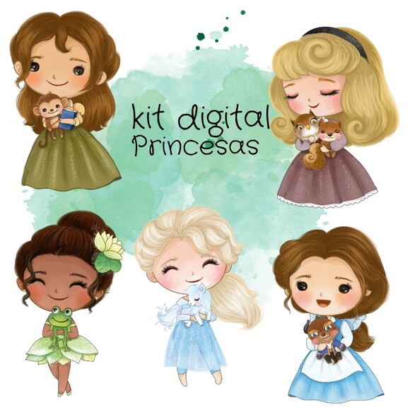 Kit Digital Princesas #406
