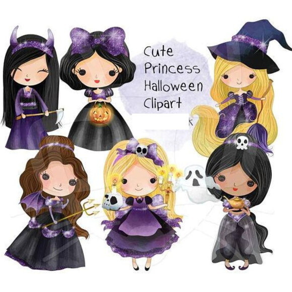 Kit Digital Princesas Halloween #387