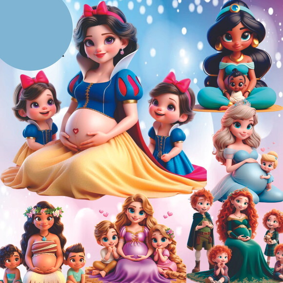 Kit Digital Princesas Mães 2024 #3984