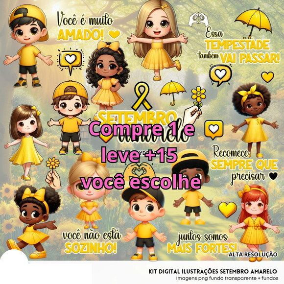 Kit Digital Setembro Amarelo #6415