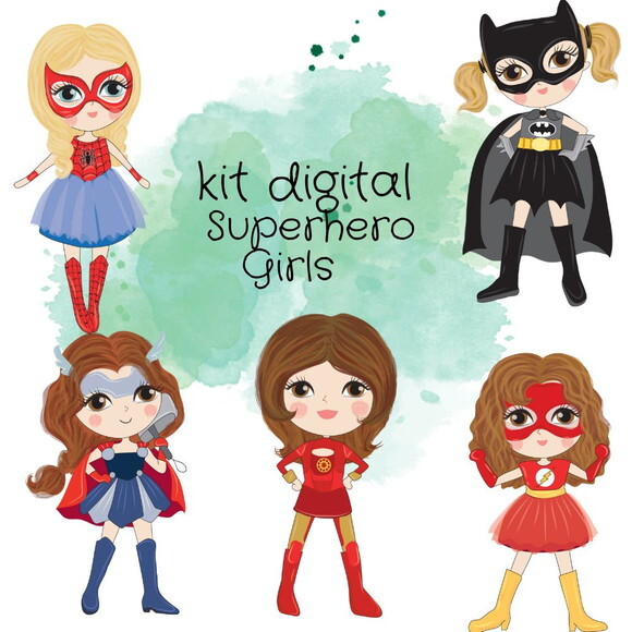 Kit Digital Superhero Girls #388