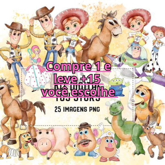 Kit Digital Toy Story Aquarela #6253