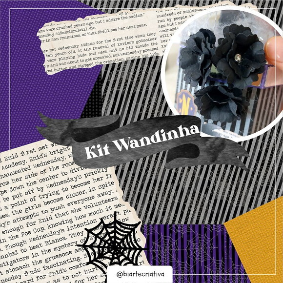 Kit Digital Wandinha Addams #206