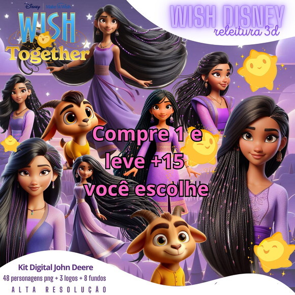 Kit Digital Wish Disney #6422