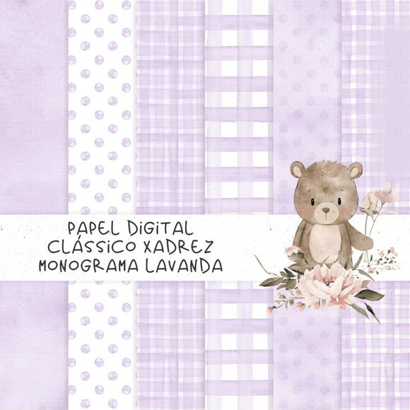 Papel Digital Lavanda #6887