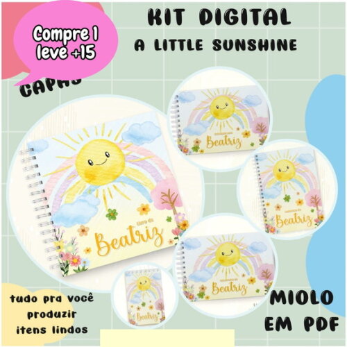Arquivo Caderneta a Little Sunshine Menina #3665