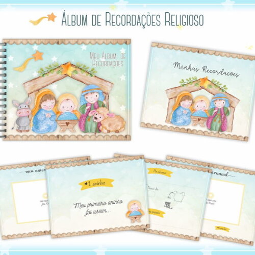 Álbum Recordações Bebê Religioso- Arquivo Digital #250