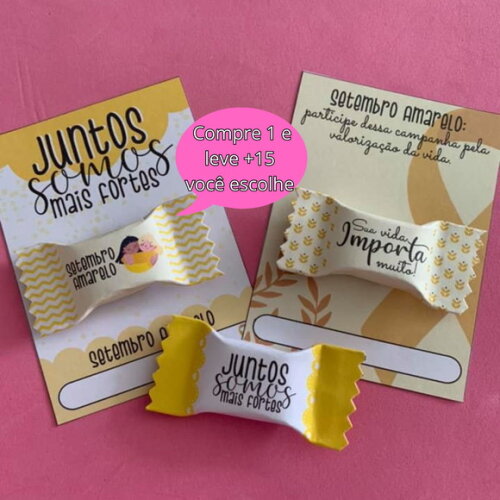 Arquivo de Corte Balinha Setembro Amarelo #5088