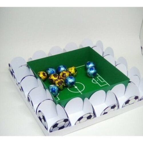 Arquivo de Corte Bandeja Futebol para Docinhos #1573