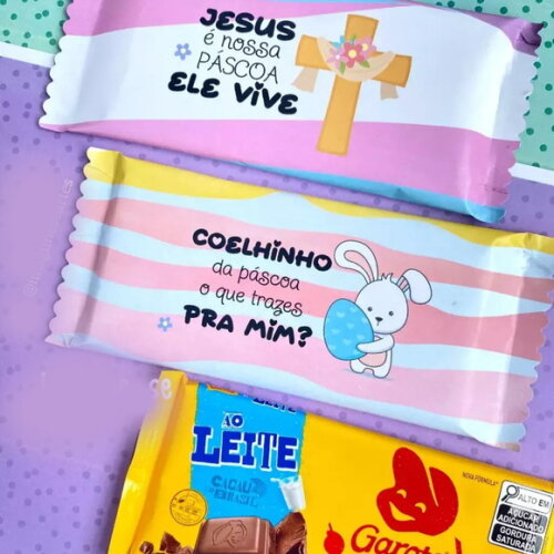Arquivo de Corte Barra de Chocolate Pascoa #6538