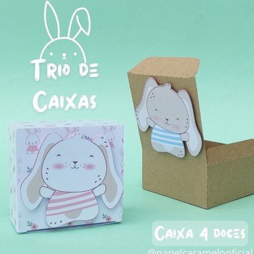 Arquivo de Corte Caixa 4 Doces Pascoa #6534
