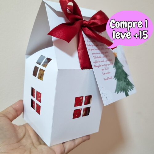 Arquivo de Corte Caixa Casinha Mini Panetone #3527