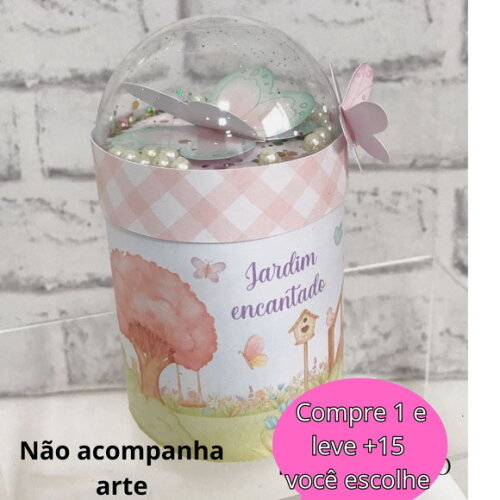 Arquivo de Corte Caixa Cilindro com Bola Acrílica #4638