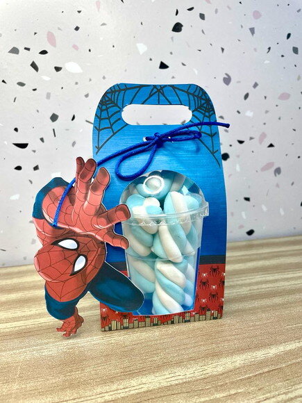 Arquivo de Corte Caixa Copo Bolha Homem Aranha #3208